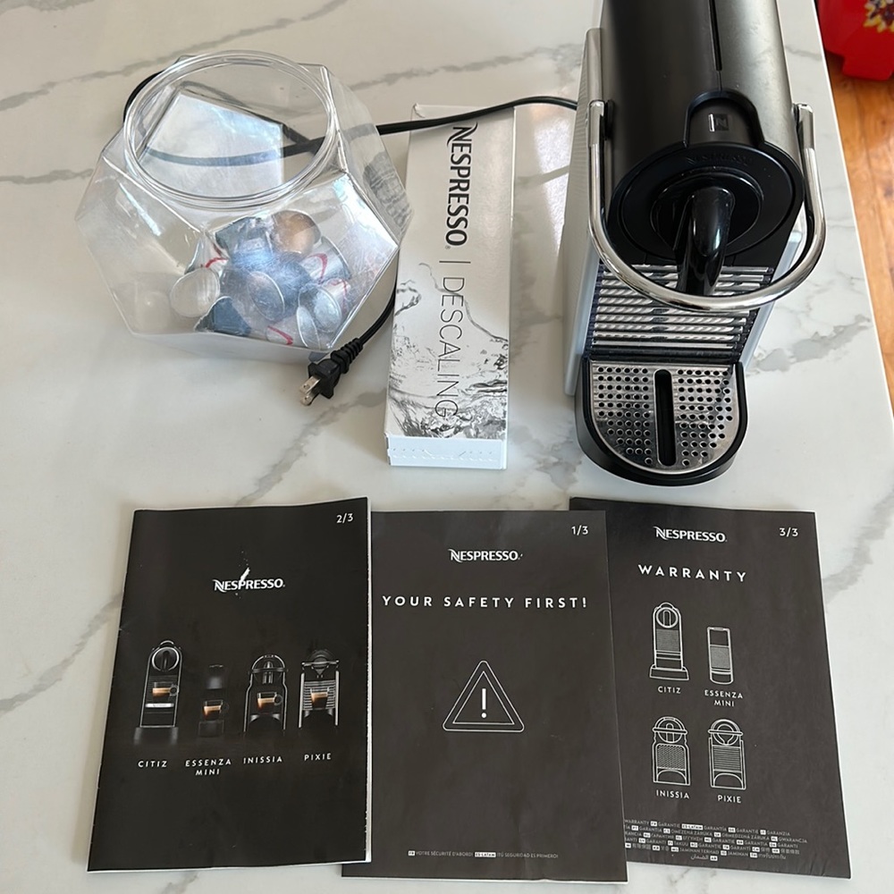 Nespresso Pixie Machine & Extras (Free Shipping)